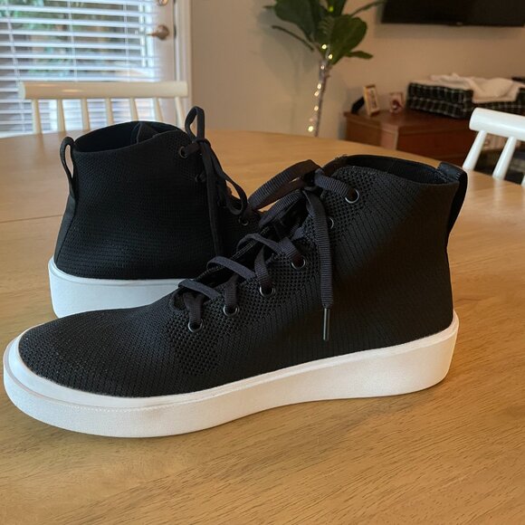 BYLT Premium Basics Men's High Top Sneakers - Lido Hytop Shoes, Black, Size 9 - Picture 7 of 16